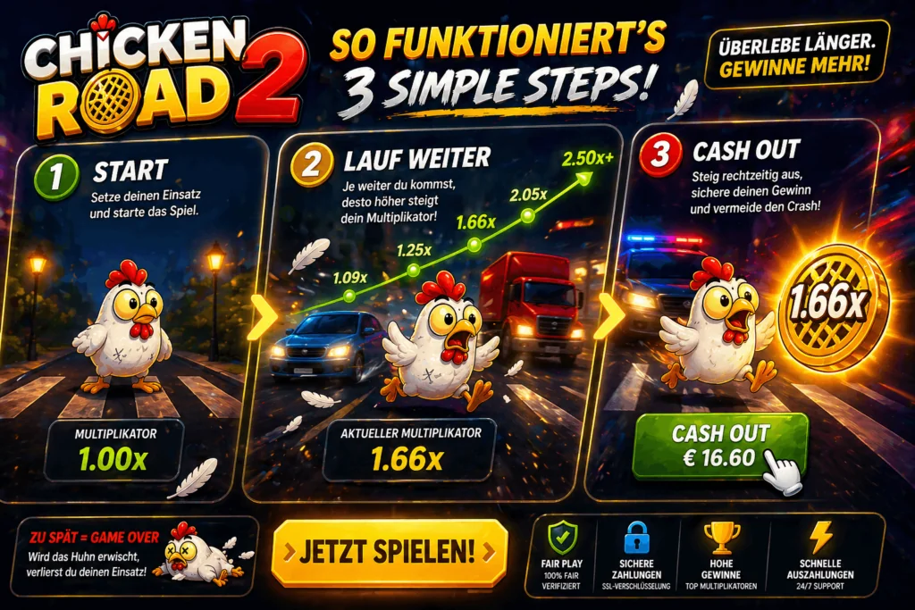 Spielmechaniken von Chicken Road 2